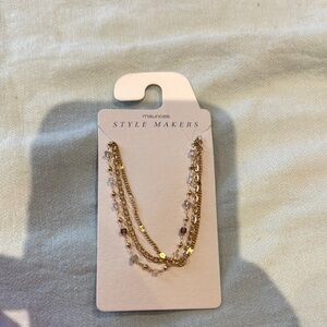 Maurices Gold and Silver Layered Necklace